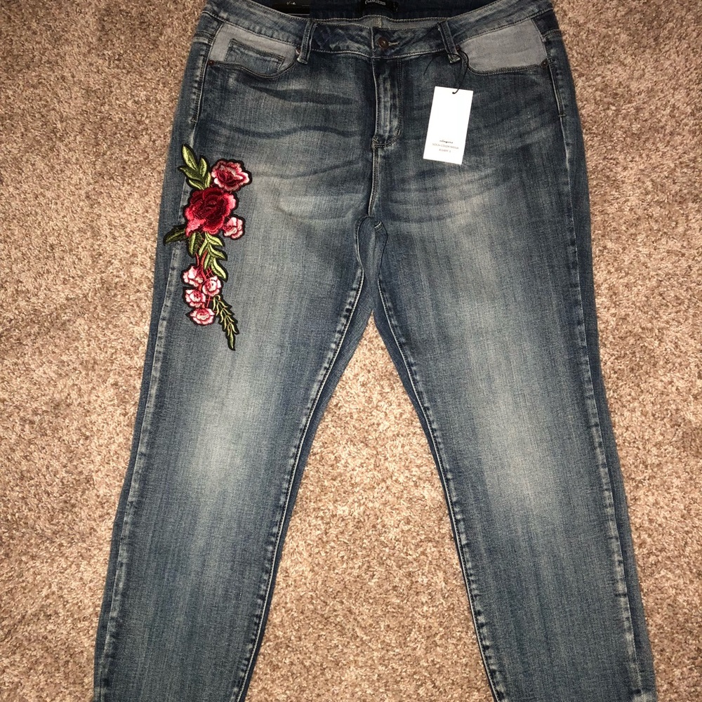 Embroidered Jeans
